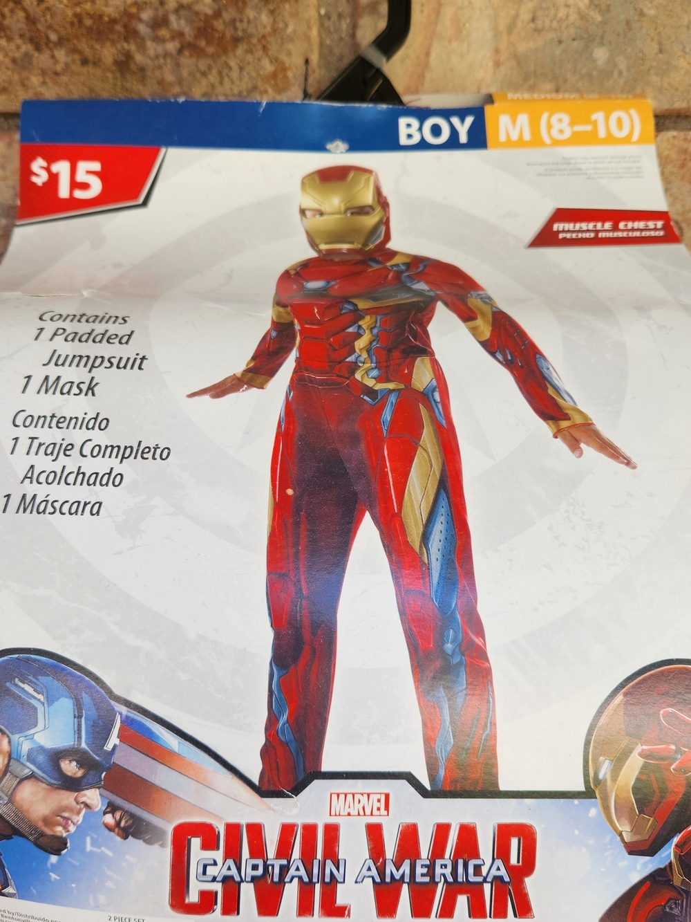 Marvel Iron Man Boys Superhero Costume (Youth Size Med 8/10) - Picture 3 of 4